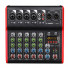 H-M06B 6 Channel Bluetooth/USB Professional Mixing Console with Amplifier